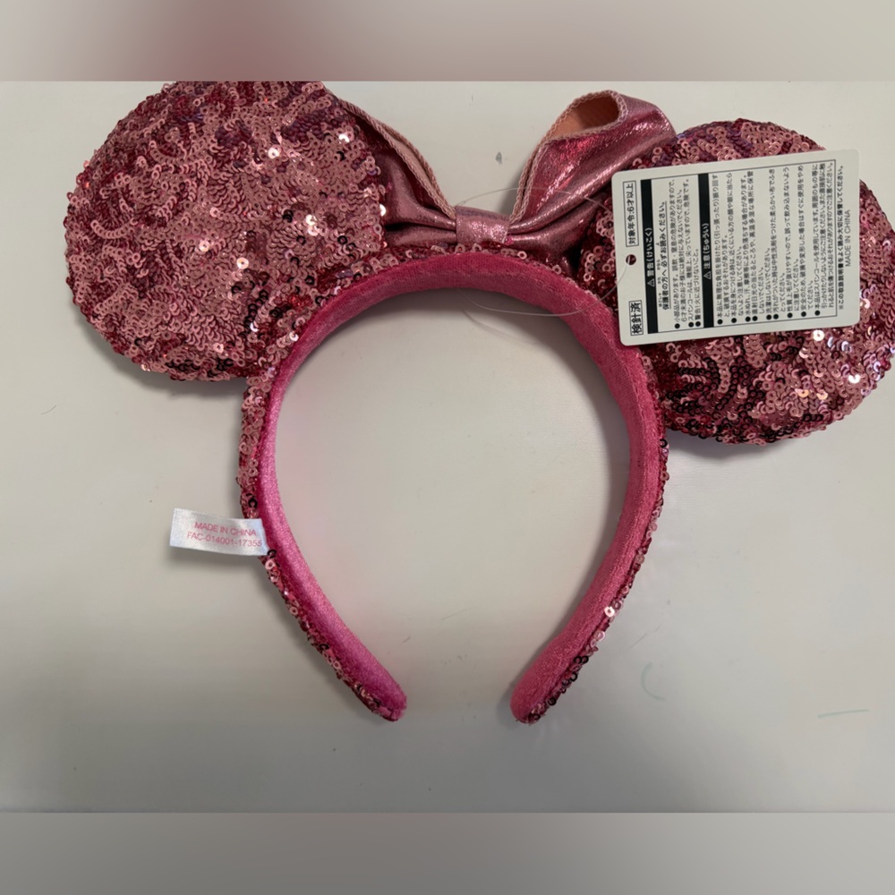 Japan Tokyo Disney Headband Ears Minnie Cherry Blossom - Picture 2 of 3
